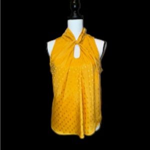 STATUS by Chenault Nordstrom women’s gold keyhole top size small